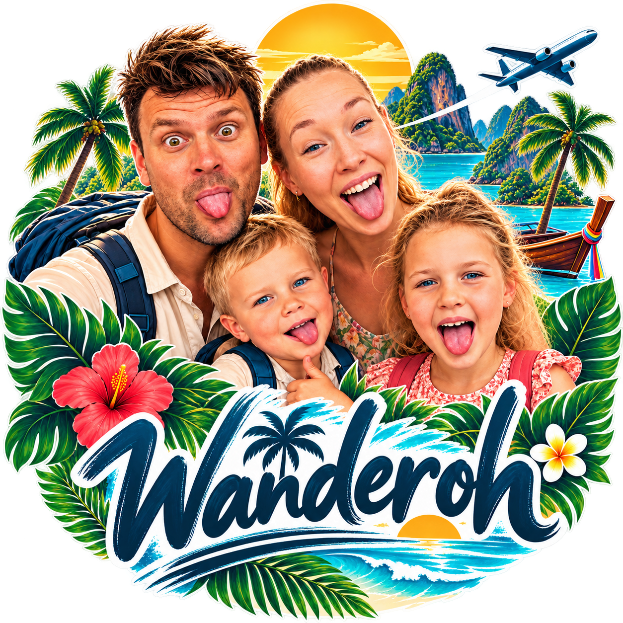 Den lekne Wanderoh-familien